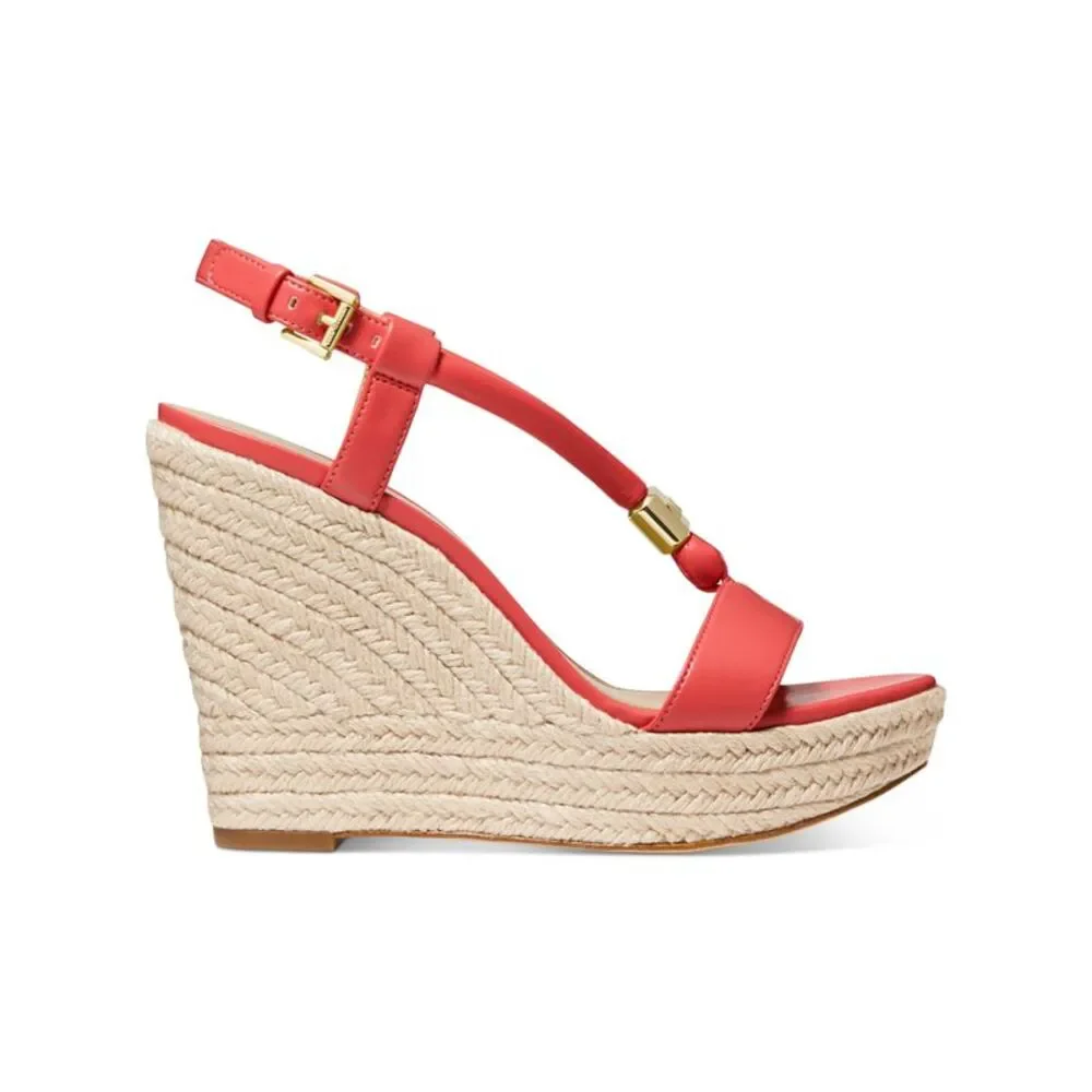 MICHAEL MICHAEL KORS Womens Coral 1-1/2" Platform Annie Espadrille Shoes 10 M - Picture 3 of 5